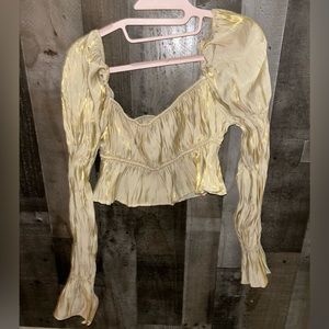 Long sleeve crop top top. - Shein never use it.